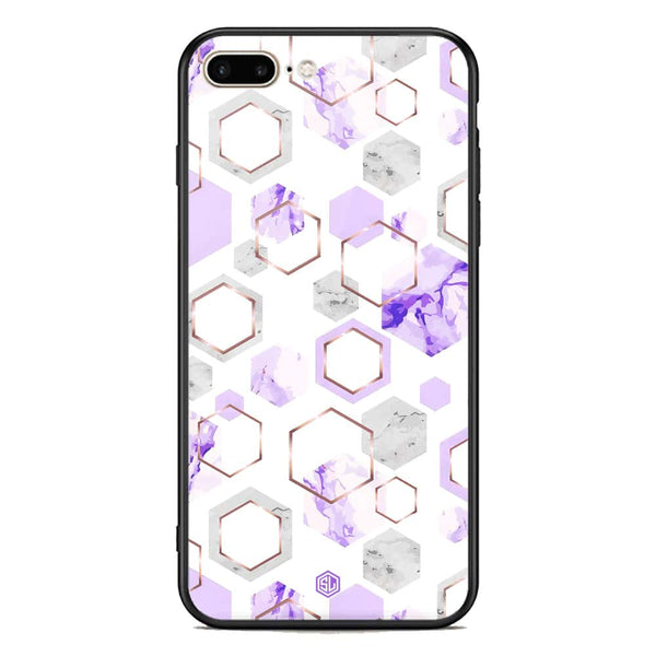 Stylish Marble Series Soft Phone Case - Premium Glass Case - Design 5 - iPhone 8 Plus / 7 Plus