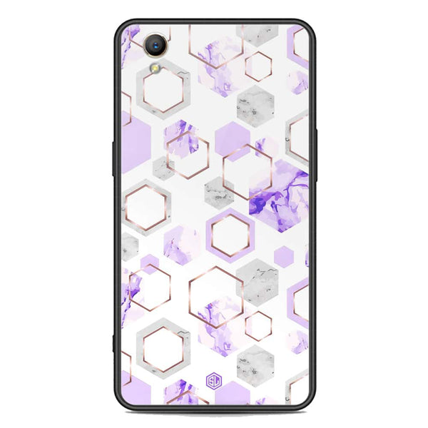 Stylish Marble Series Soft Phone Case - Premium Glass Case - Design 5 - Oppo A37