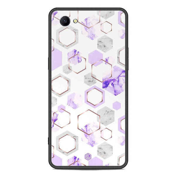 Stylish Marble Series Soft Phone Case - Premium Glass Case - Design 5 - Oppo A3