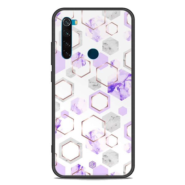 Stylish Marble Series Soft Phone Case - Premium Glass Case - Design 5 - Xiaomi Redmi Note 8 2021