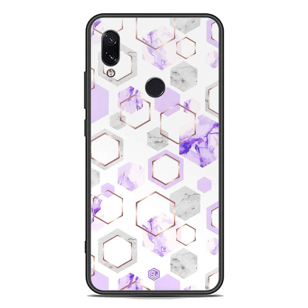Stylish Marble Series Soft Phone Case - Premium Glass Case - Design 5 - Xiaomi Redmi Note 7 Pro