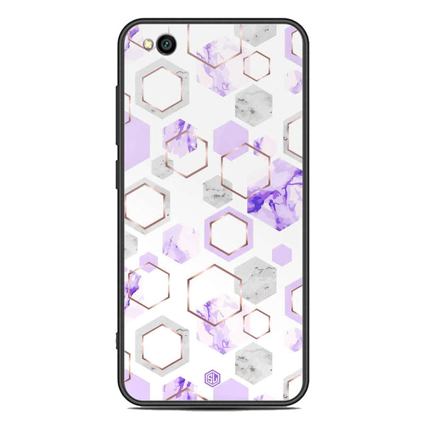 Stylish Marble Series Soft Phone Case - Premium Glass Case - Design 5 - Xiaomi Redmi Go