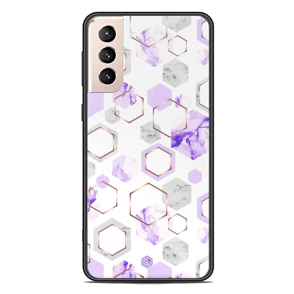 Stylish Marble Series Soft Phone Case - Premium Glass Case - Design 5 - Samsung Galaxy S22 Plus 5G