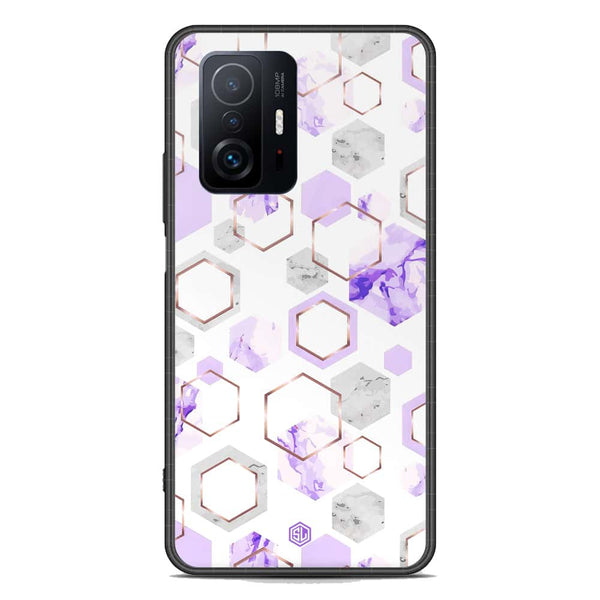 Stylish Marble Series Soft Phone Case - Premium Glass Case - Design 5 - Xiaomi 11T Pro