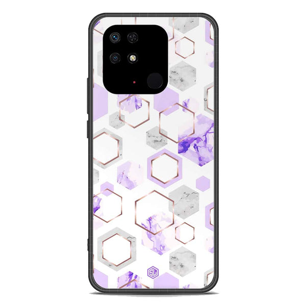 Stylish Marble Series Soft Phone Case - Premium Glass Case - Design 5 - Xiaomi Redmi 10C