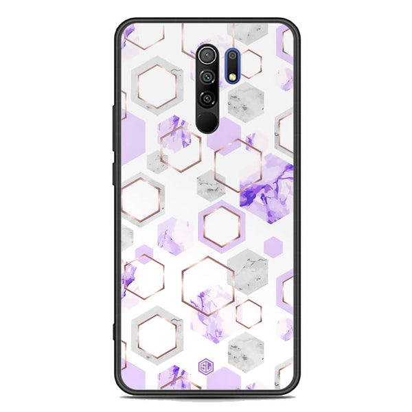 Stylish Marble Series Soft Phone Case - Premium Glass Case - Design 5 - Xiaomi Redmi 9 Prime