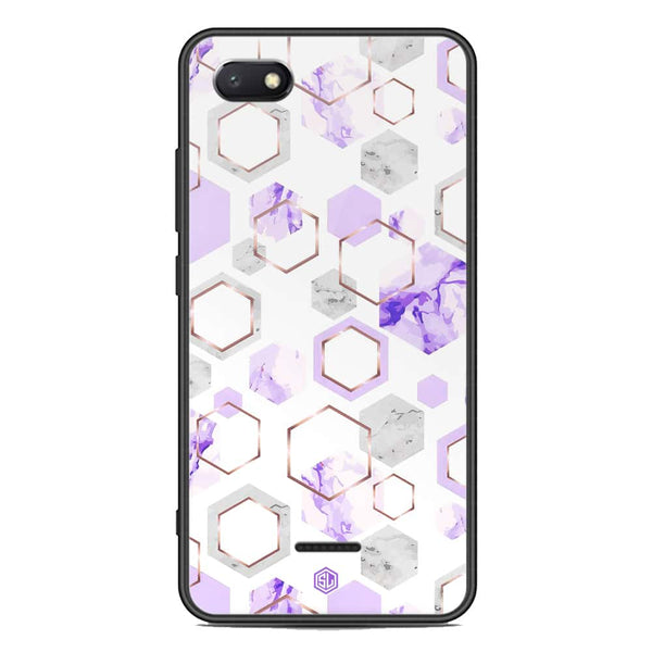 Stylish Marble Series Soft Phone Case - Premium Glass Case - Design 5 - Xiaomi Redmi 6A