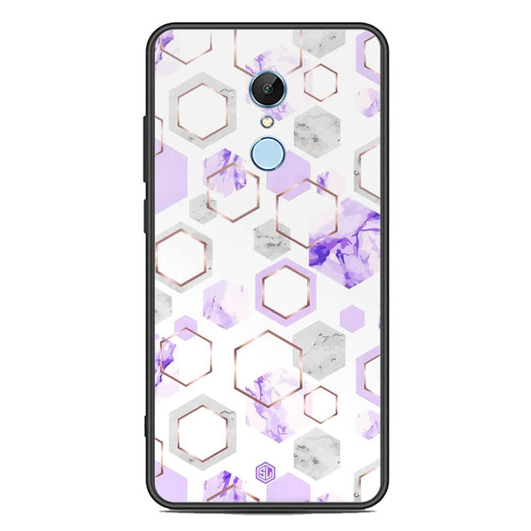 Stylish Marble Series Soft Phone Case - Premium Glass Case - Design 5 - Xiaomi Redmi 5