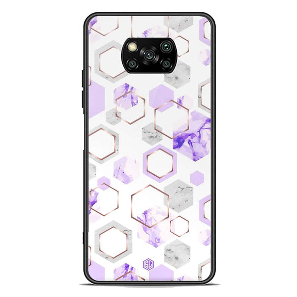 Stylish Marble Series Soft Phone Case - Premium Glass Case - Design 5 - Xiaomi Poco X3