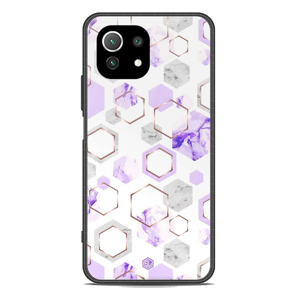 Stylish Marble Series Soft Phone Case - Premium Glass Case - Design 5 - Xiaomi Mi 11 Lite