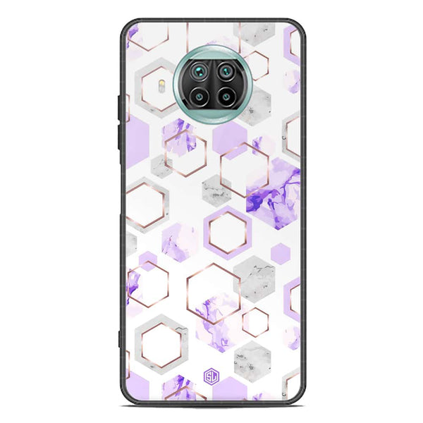 Stylish Marble Series Soft Phone Case - Premium Glass Case - Design 5 - Xiaomi Mi 10T Lite