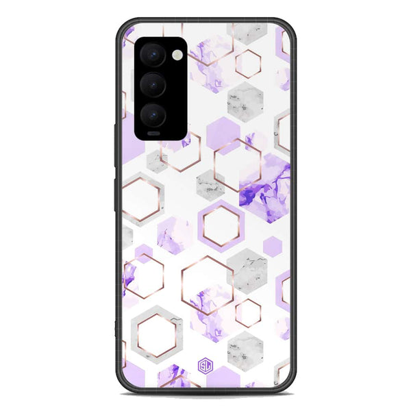 Stylish Marble Series Soft Phone Case - Premium Glass Case - Design 5 - Tecno Camon 18 Premier