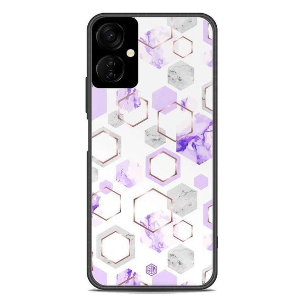 Stylish Marble Series Soft Phone Case - Premium Glass Case - Design 5 - Tecno Spark 9T