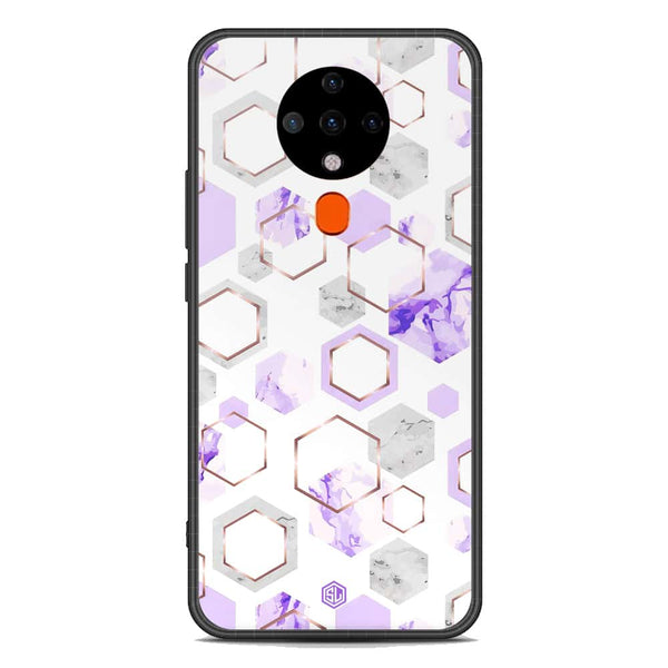 Stylish Marble Series Soft Phone Case - Premium Glass Case - Design 5 - Tecno Spark 6