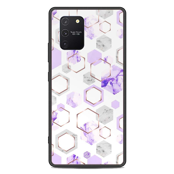 Stylish Marble Series Soft Phone Case - Premium Glass Case - Design 5 - Samsung Galaxy S10 Lite