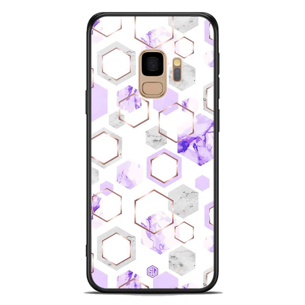 Stylish Marble Series Soft Phone Case - Premium Glass Case - Design 5 - Samsung Galaxy S9