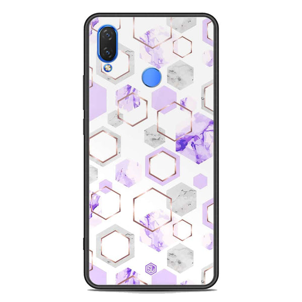 Stylish Marble Series Soft Phone Case - Premium Glass Case - Design 5 - Huawei Y9 2019