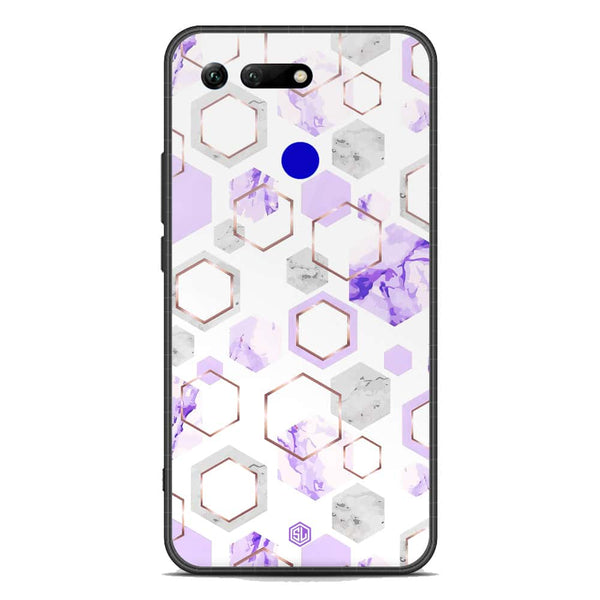 Stylish Marble Series Soft Phone Case - Premium Glass Case - Design 5 - Huawei Honor View 20