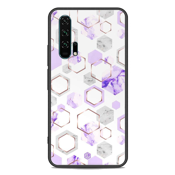 Stylish Marble Series Soft Phone Case - Premium Glass Case - Design 5 - Honor 20 Pro