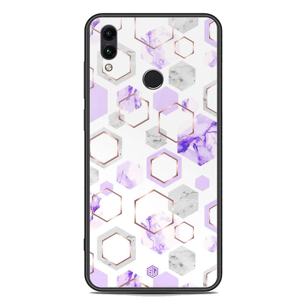 Stylish Marble Series Soft Phone Case - Premium Glass Case - Design 5 - Huawei Honor 10 Lite