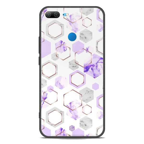 Stylish Marble Series Soft Phone Case - Premium Glass Case - Design 5 - Huawei Honor 9 Lite