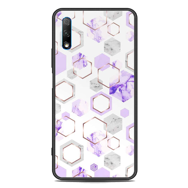 Stylish Marble Series Soft Phone Case - Premium Glass Case - Design 5 - Honor 9x