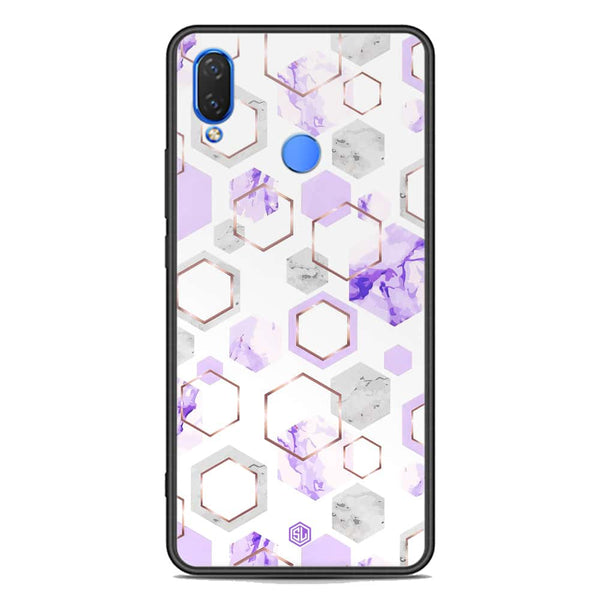 Stylish Marble Series Soft Phone Case - Premium Glass Case - Design 5 - Huawei Honor 8C