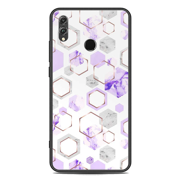Stylish Marble Series Soft Phone Case - Premium Glass Case - Design 5 - Huawei Honor 8X