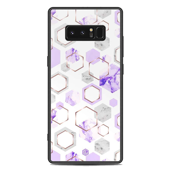 Stylish Marble Series Soft Phone Case - Premium Glass Case - Design 5 - Samsung Galaxy Note 8
