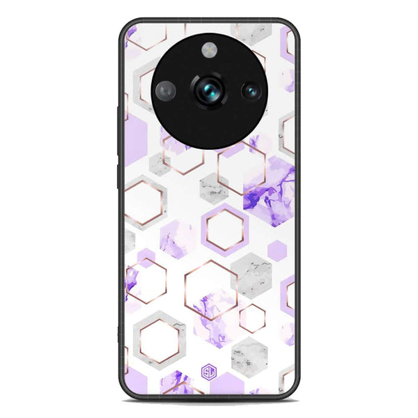 Stylish Marble Series Soft Phone Case - Premium Glass Case - Design 5 - Realme 11 Pro Plus