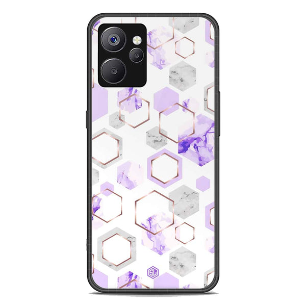 Stylish Marble Series Soft Phone Case - Premium Glass Case - Design 5 - Realme 10T