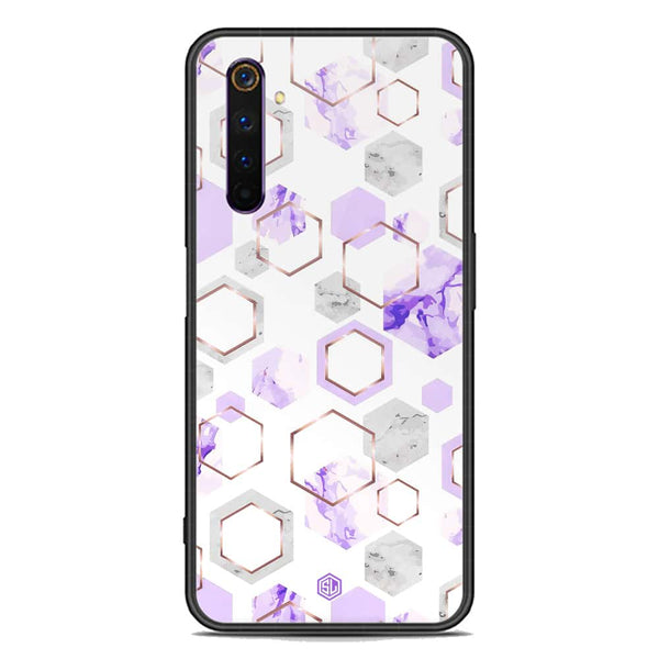 Stylish Marble Series Soft Phone Case - Premium Glass Case - Design 5 - Realme 6 Pro