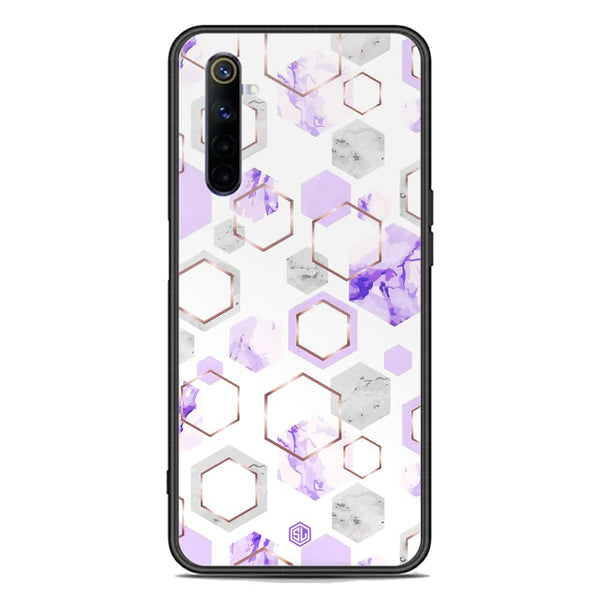 Stylish Marble Series Soft Phone Case - Premium Glass Case - Design 5 - Realme 6