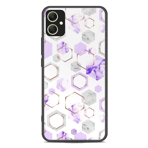 Stylish Marble Series Soft Phone Case - Premium Glass Case - Design 5 - Samsung Galaxy A05