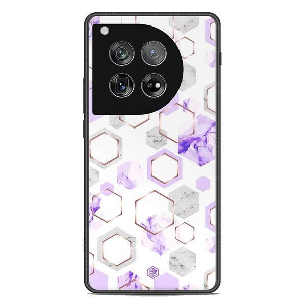 Stylish Marble Series Soft Phone Case - Premium Glass Case - Design 5 - OnePlus 12