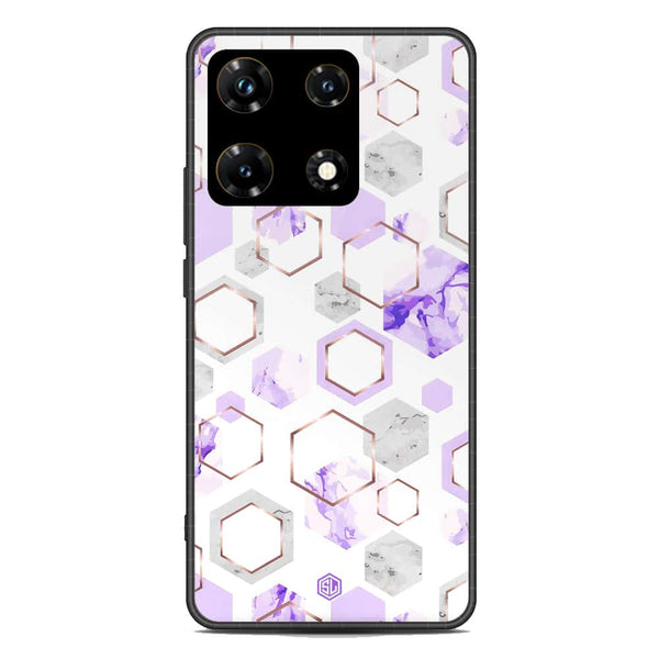 Stylish Marble Series Soft Phone Case - Metal Case - Design 5 - Infinix Note 30 Pro