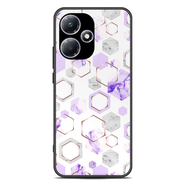 Stylish Marble Series Soft Phone Case - Metal Case - Design 5 - Infinix Hot 30 Play