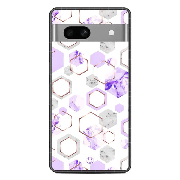 Stylish Marble Series Soft Phone Case - Metal Case - Design 5 - Google Pixel 7a