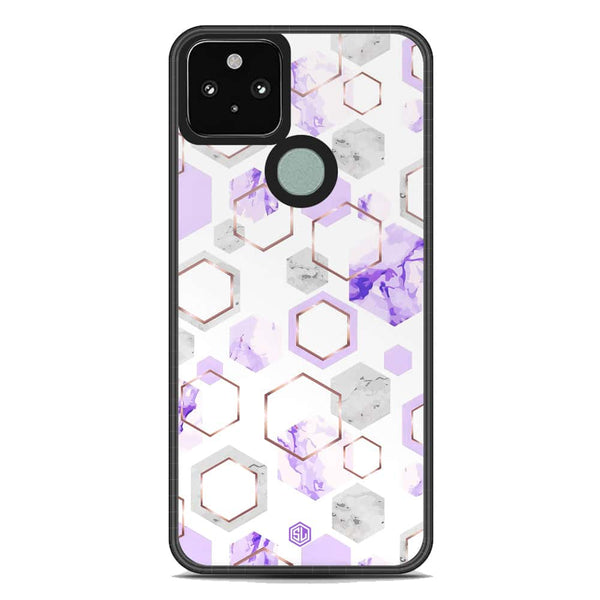 Stylish Marble Series Soft Phone Case - Metal Case - Design 5 - Google Pixel 5 XL