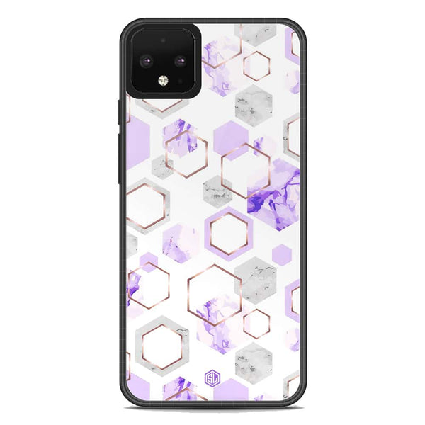 Stylish Marble Series Soft Phone Case - Metal Case - Design 5 - Google Pixel 4