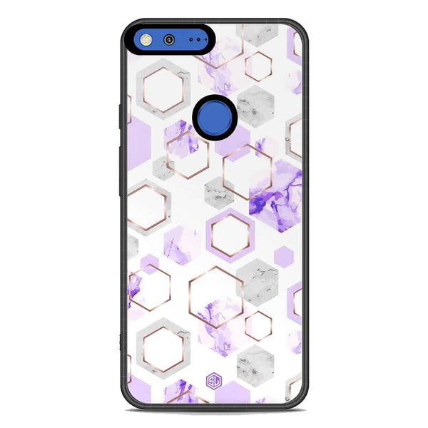 Stylish Marble Series Soft Phone Case - Metal Case - Design 5 - Google Pixel