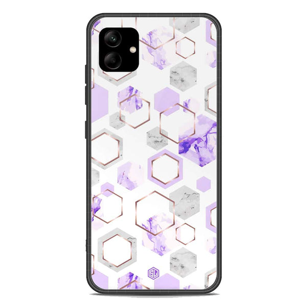 Stylish Marble Series Soft Phone Case - Premium Glass Case - Design 5 - Samsung Galaxy M04 4G