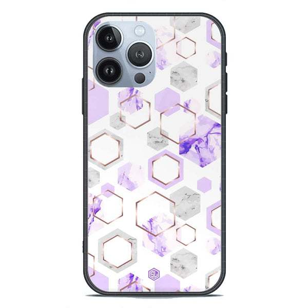 Stylish Marble Series Soft Phone Case - Premium Glass Case - Design 5 - iPhone 13 Pro Max